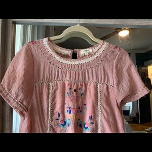 Umgee Pink Floral Embroidered Dress